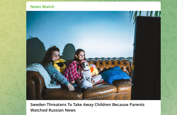 Zweden haalt kinderen weg bij ouders omdat die naar Russische TV kijken